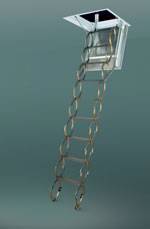 Огнестойкая металлическая чердачная лестница FAKRO LSF